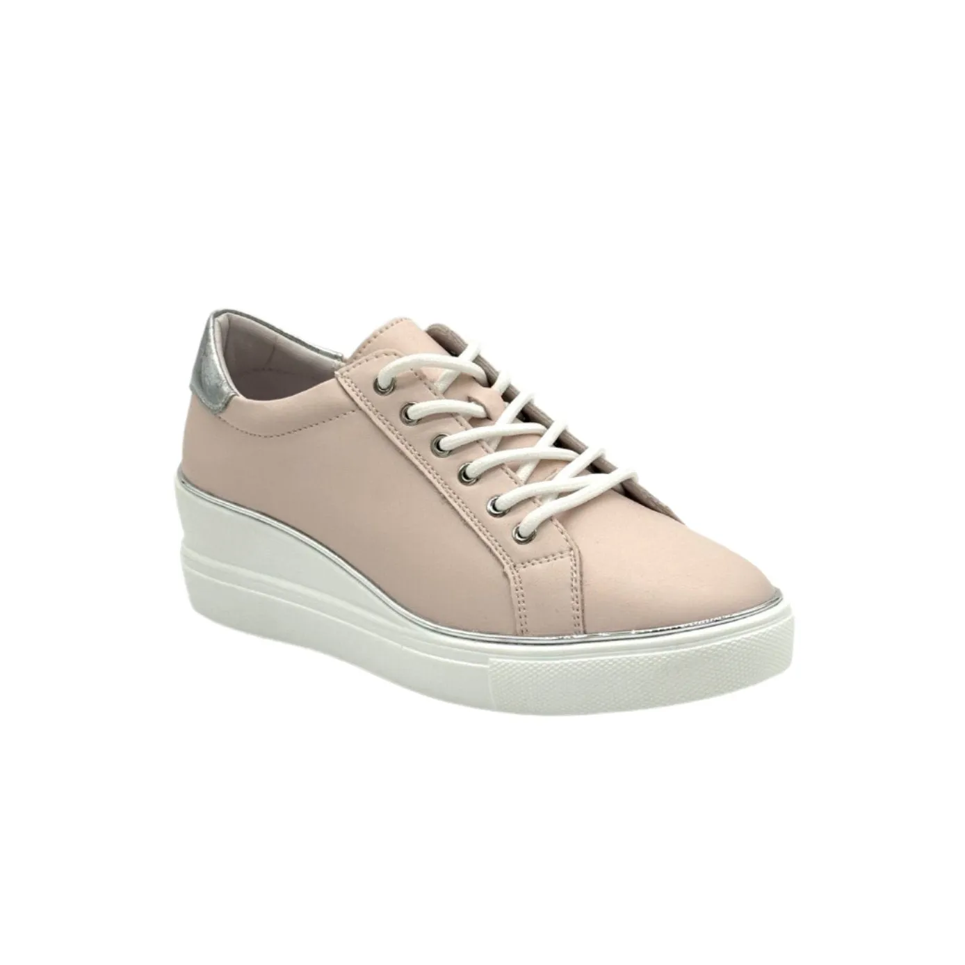 92FC16 Lace Up Leather Sneaker