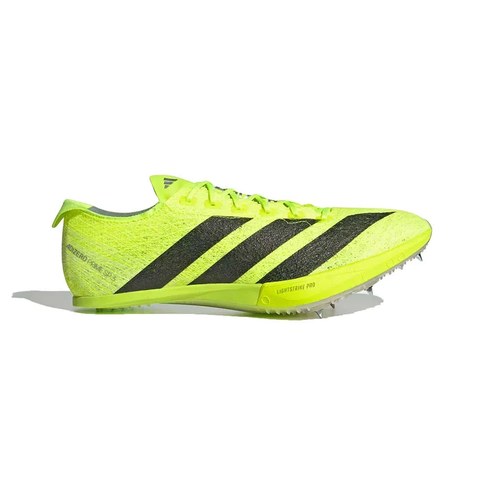 All Gender Adizero Prime SP 3 Strung Track Spike - Lucid Lemon/Core Black/Halo Silver - Regular (D)