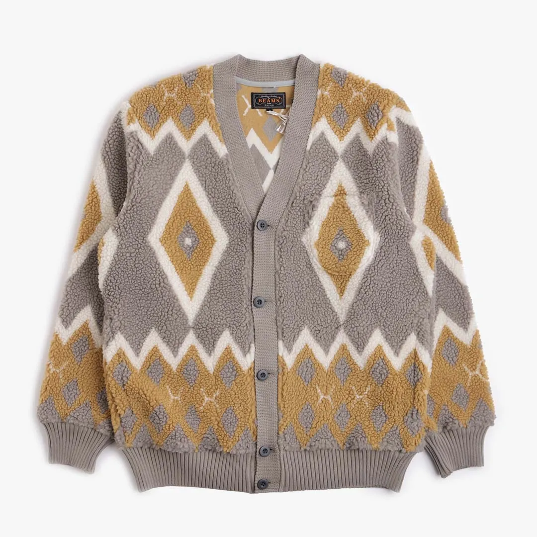 Beams Plus Boa Jacquard Cardigan