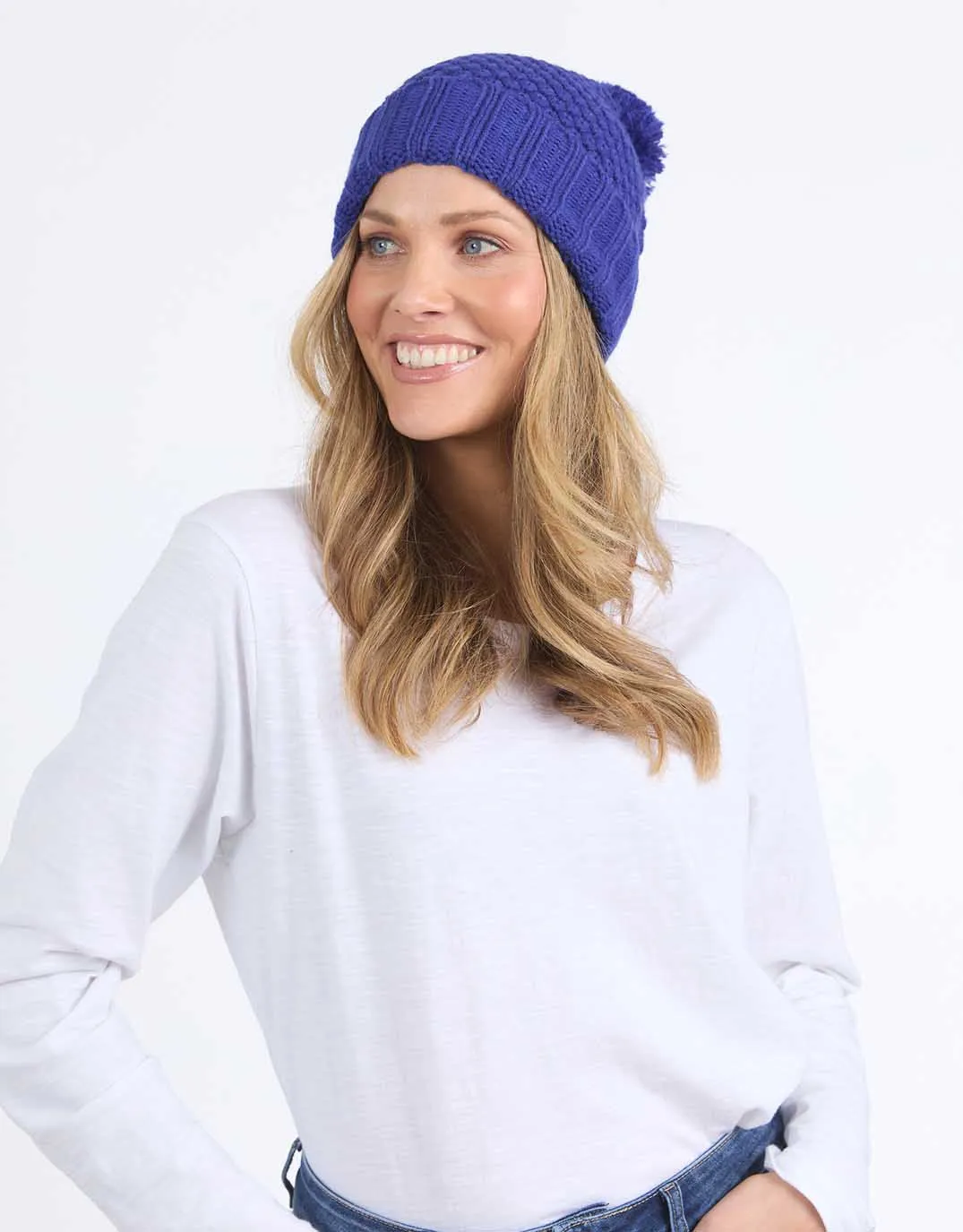Berry Beanie - Deep Blue