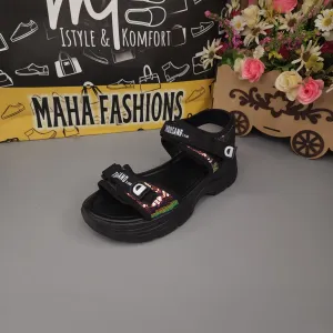 Black Chunks Sandals