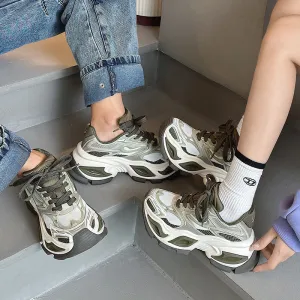 Breathable Platform Dad Sneakers – Unisex Sporty Style