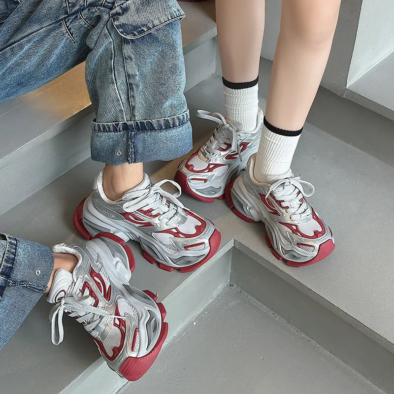 Breathable Platform Dad Sneakers – Unisex Sporty Style