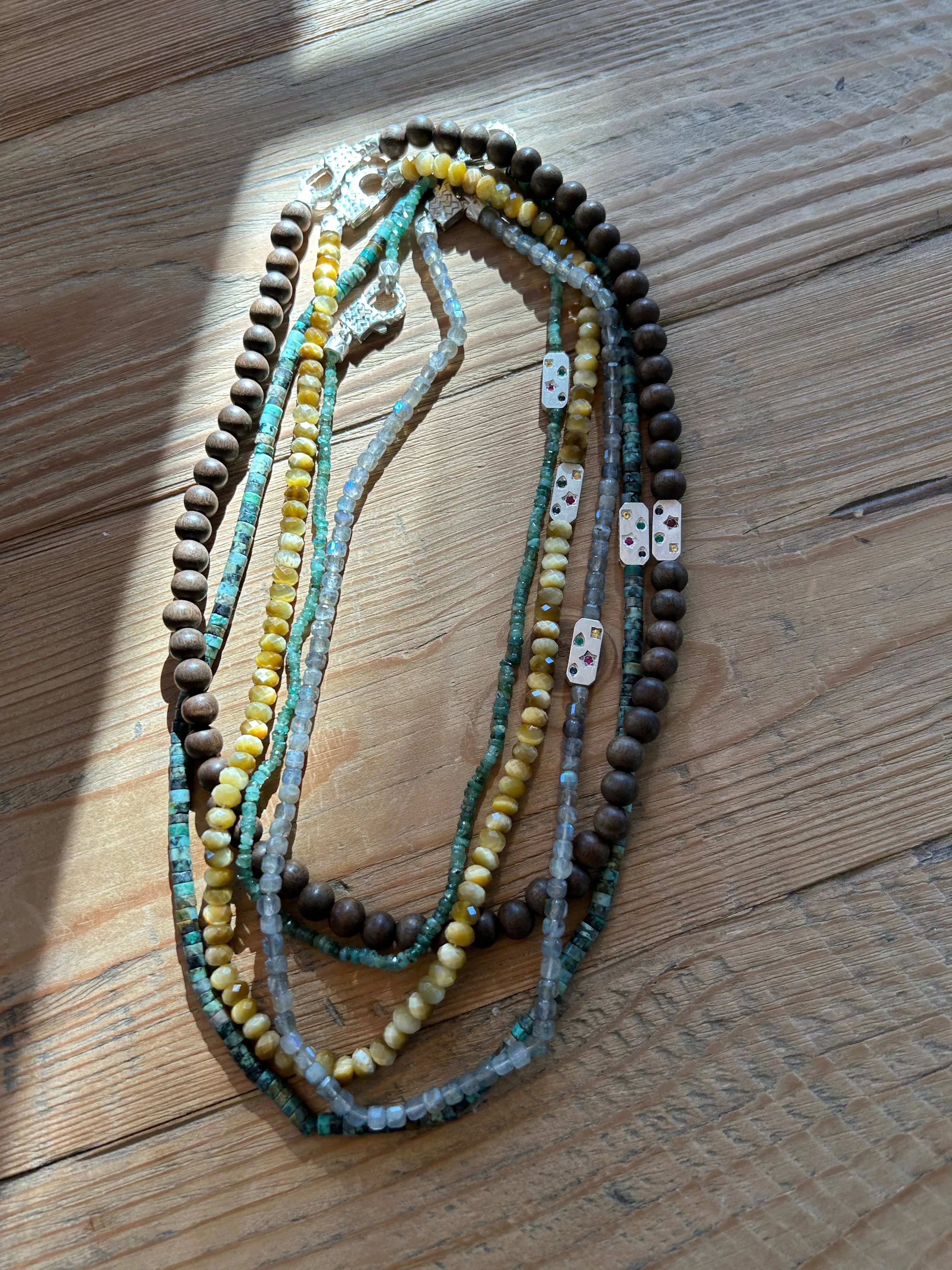 Burch Constellation Necklace, Labradorite