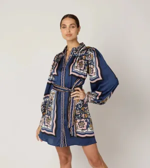 CLE Charisma Mini Dress in Floral Anise