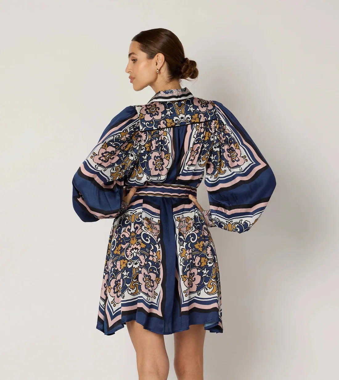 CLE Charisma Mini Dress in Floral Anise