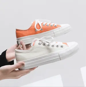 Color-changing canvas shoes