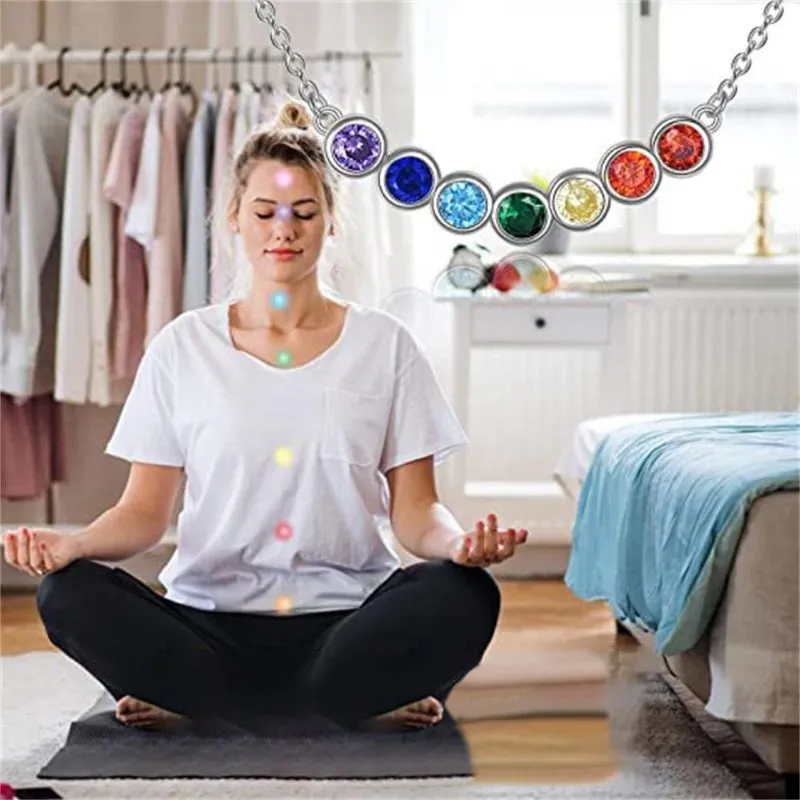 Colorful Beaded Chakra Necklaces and Bracelets