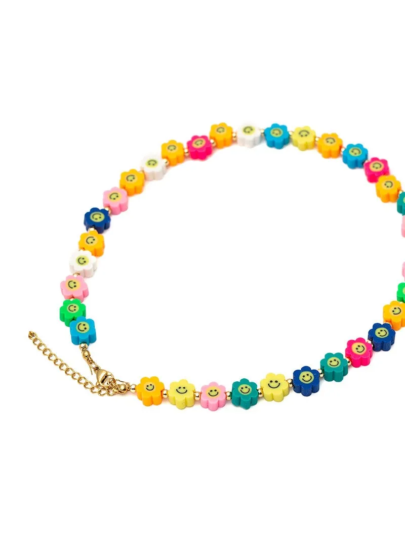 COLORFUL FLOWERS NECKLACE