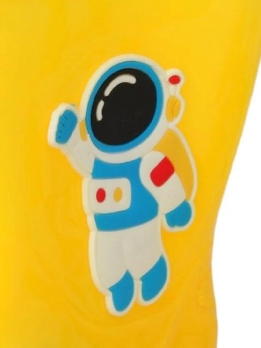 Cosmic Explorer Yellow Space Astronaut Rain Boots For Boys