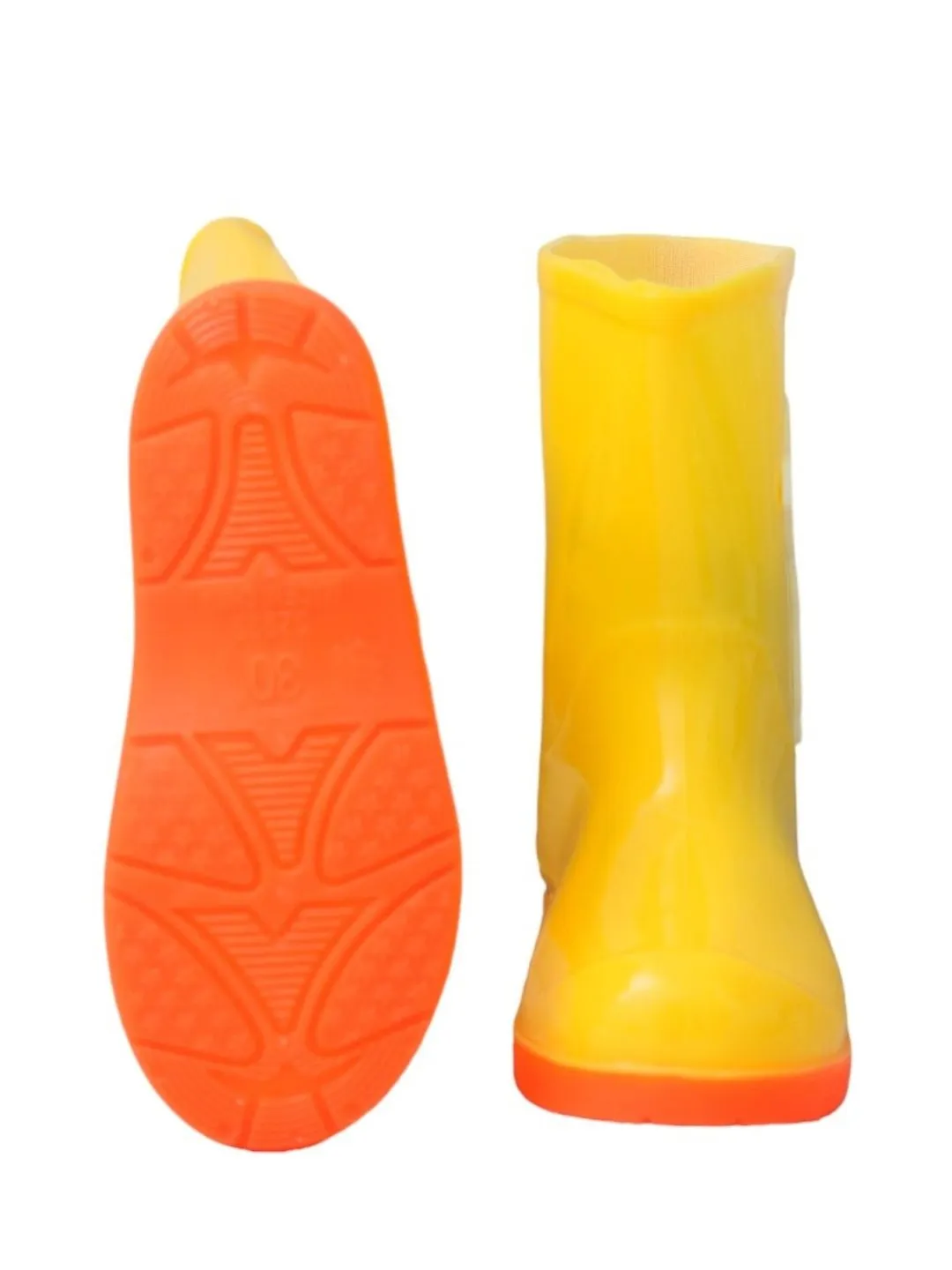 Cosmic Explorer Yellow Space Astronaut Rain Boots For Boys