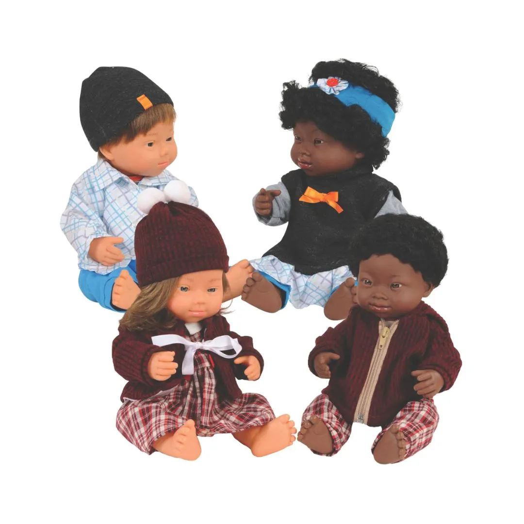 Dolls With Down Syndrome 15" - Set of 4