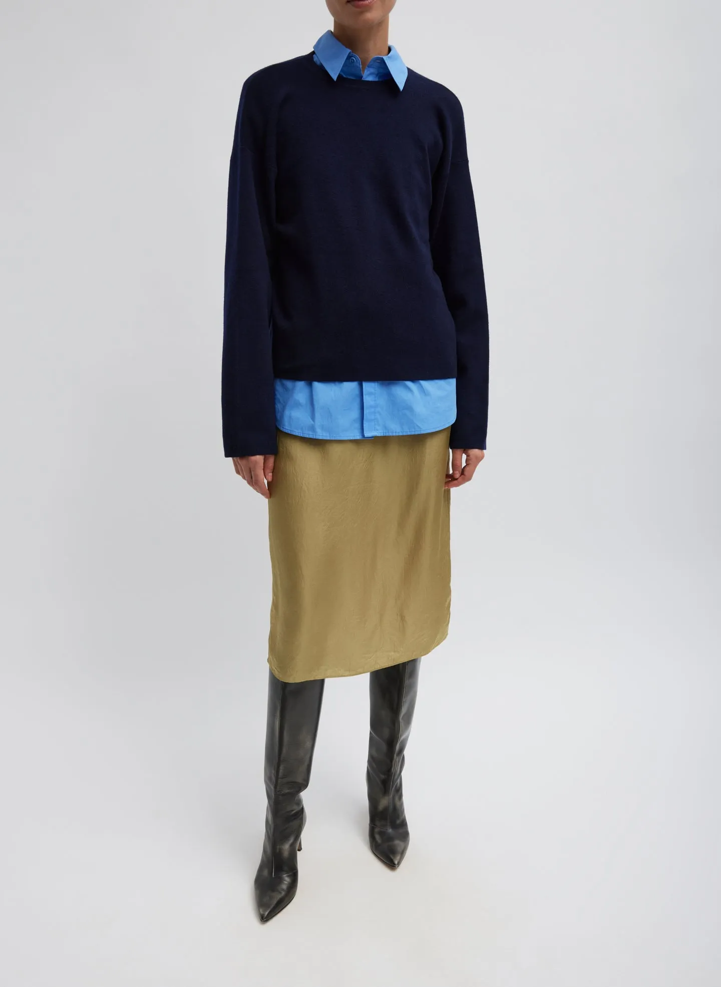Double Faced Cashmere Oversized Easy Sweater