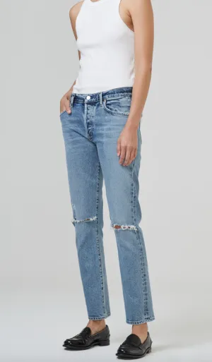 Emerson Mid Rise Relaxed Fit Jeans in Freeport