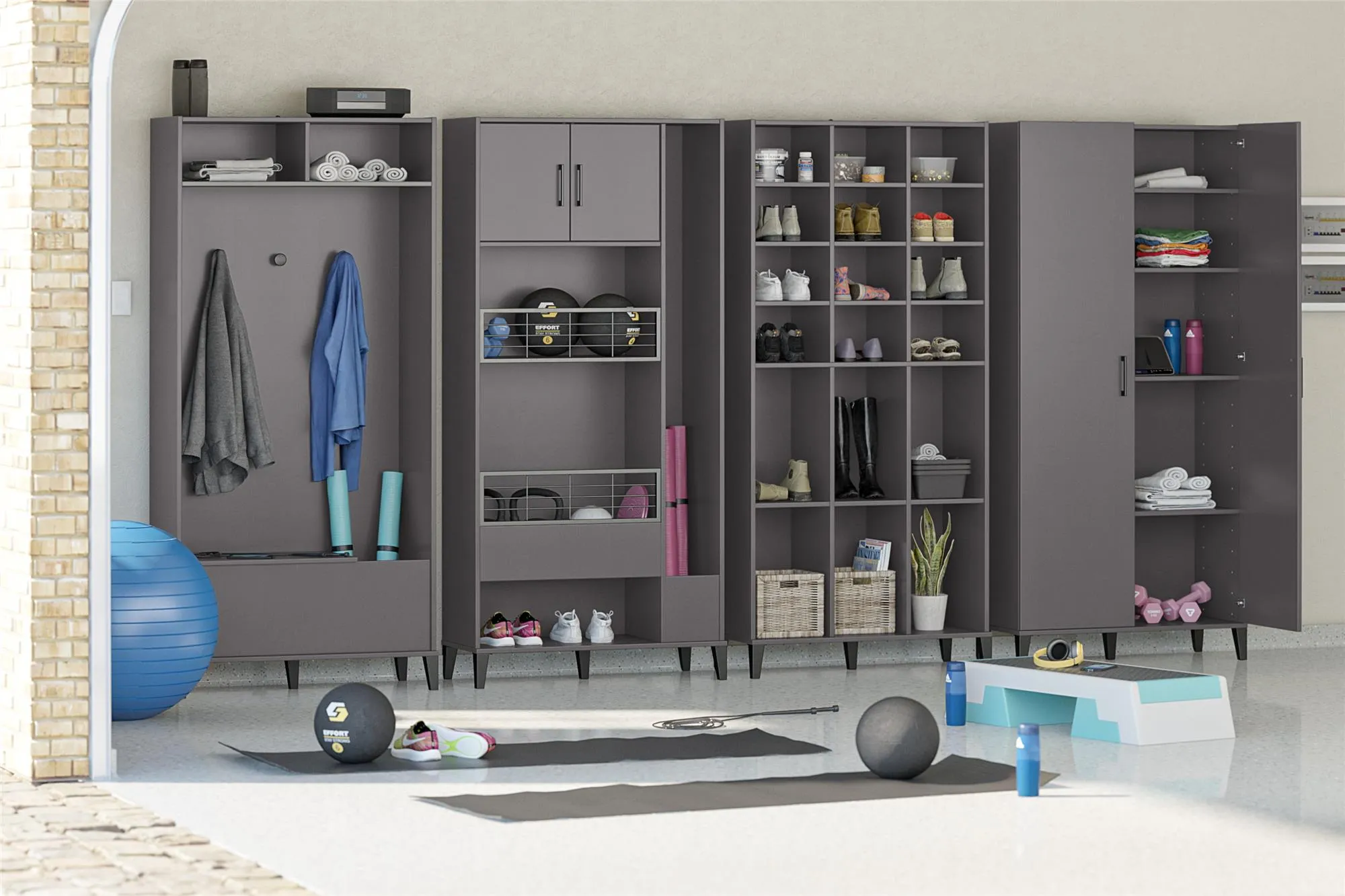Flex Athletic Shoe Storage Cabinet for Boots & Tennis Shoes
