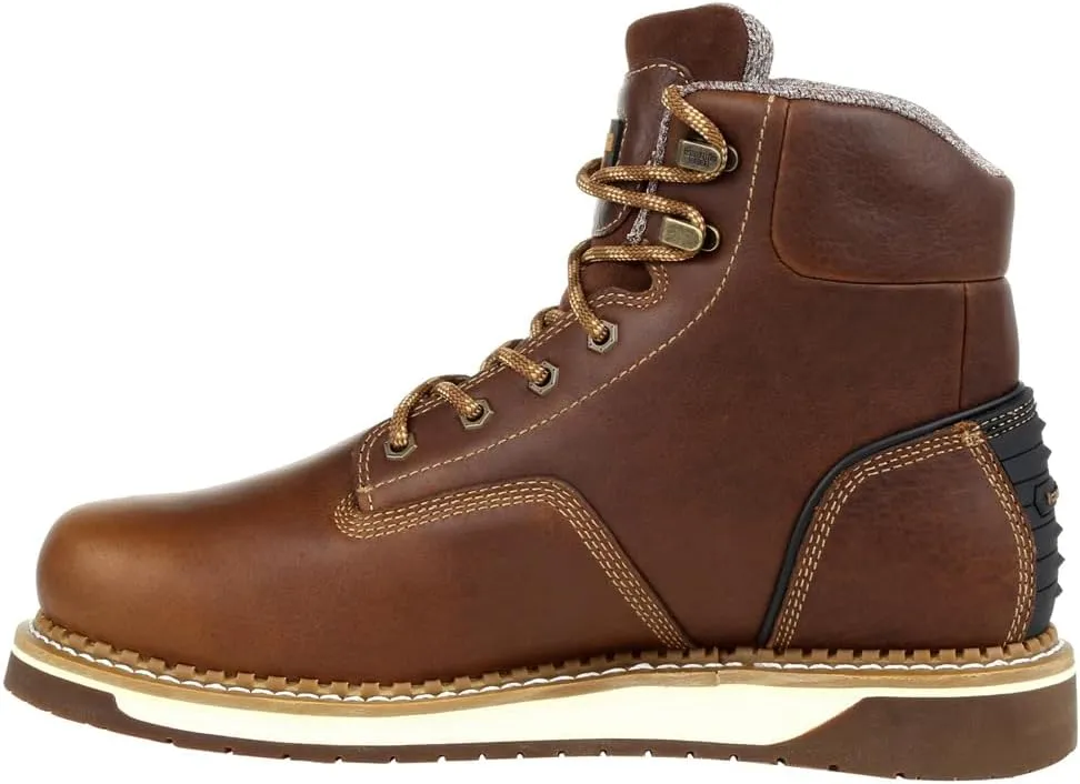 Georgia Boot Men's Brown Amp Lt Wedge Waterproof Industrial Boot