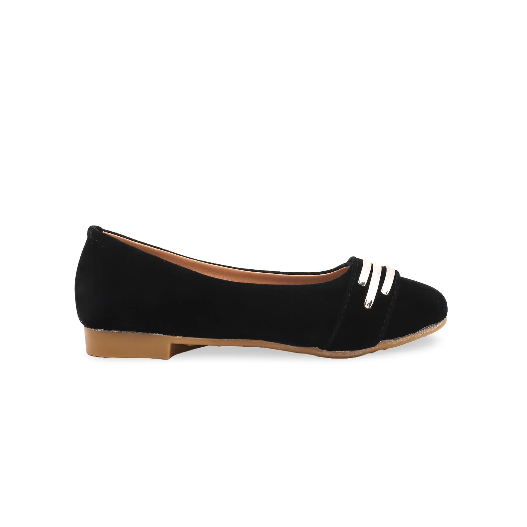 Girls Black Casual Pumps KD0701