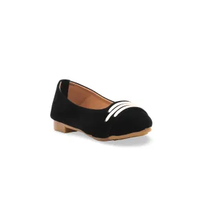 Girls Black Casual Pumps KD0701