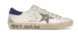 Golden Goose Super-Star White Snake Blue sneaker