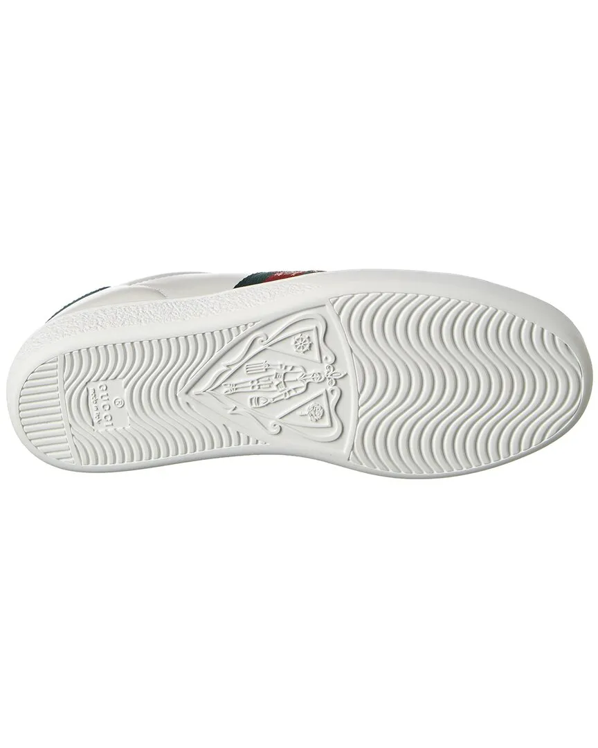 Gucci Ace Embroidered Leather Sneaker