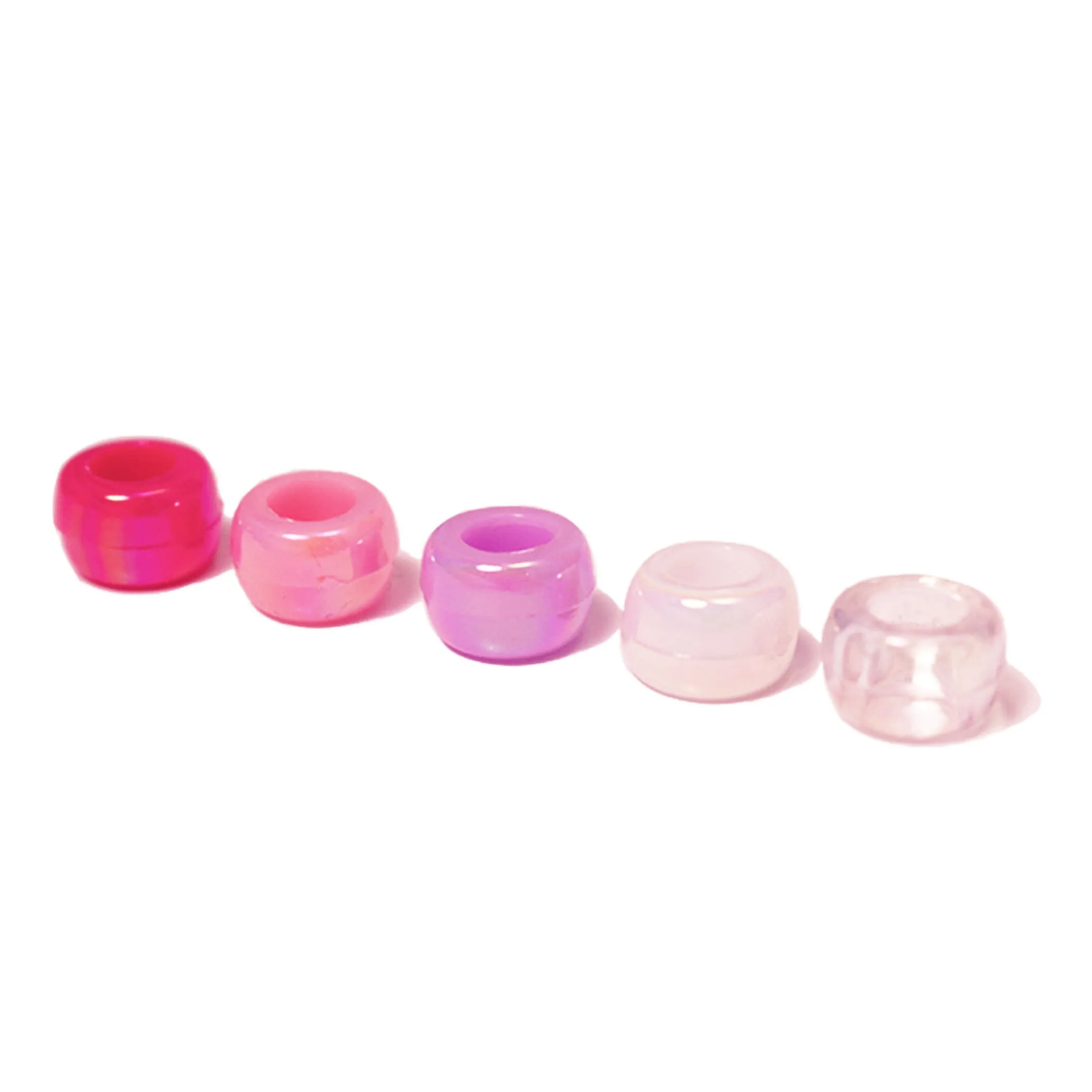 Hair Beads - Assorted Iridescent Pastels