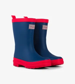 Hatley Rain Boots - Matte Navy & Red