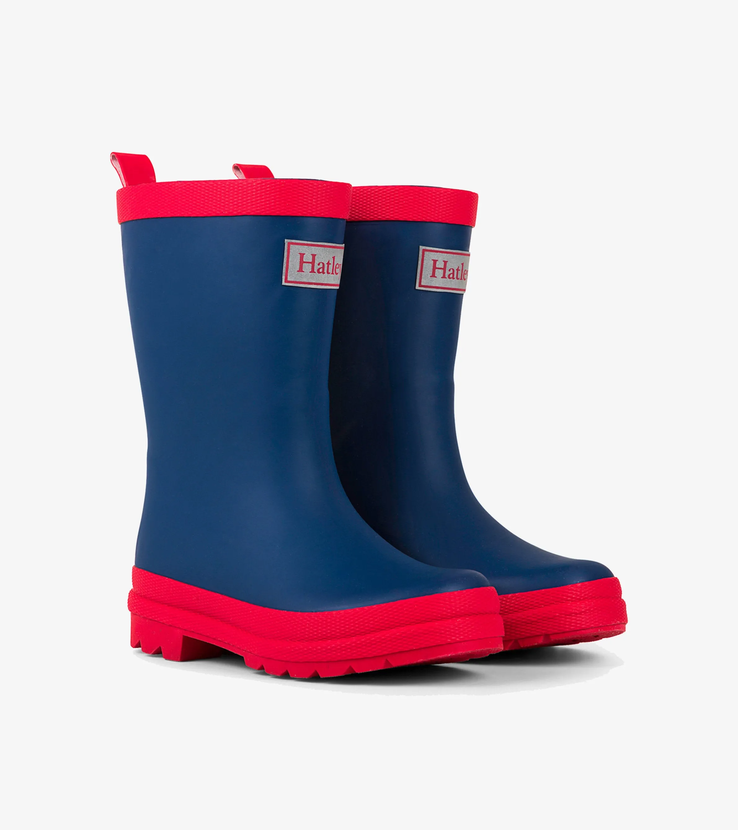 Hatley Rain Boots - Matte Navy & Red