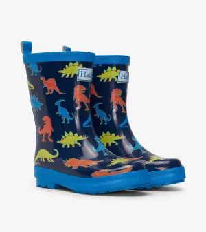 Hatley Rain Boots - Shiny Linework Dinos