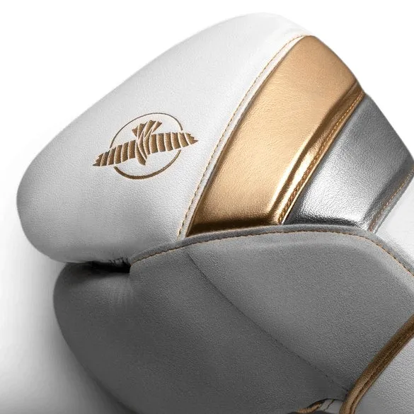 HAYABUSA T3 BOXING GLOVES - WHITE/GOLD