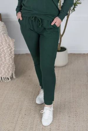 IN PRODUCTION Corrine Joggers - Forest Green