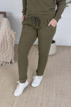 IN PRODUCTION Corrine Joggers - Olive