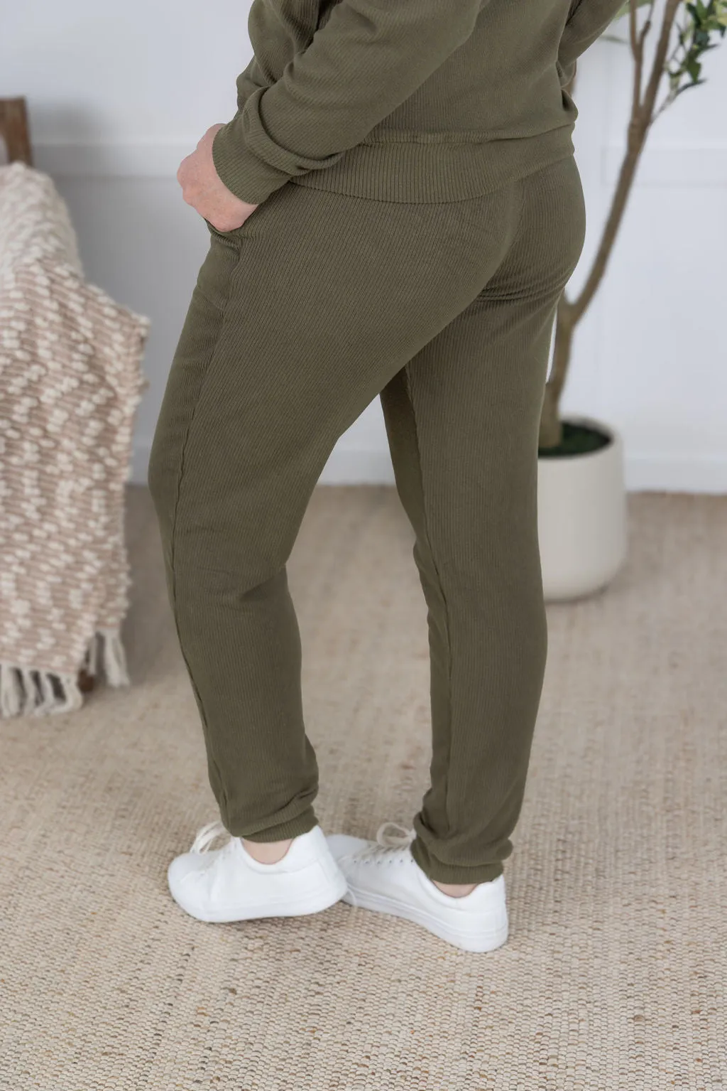 IN PRODUCTION Corrine Joggers - Olive