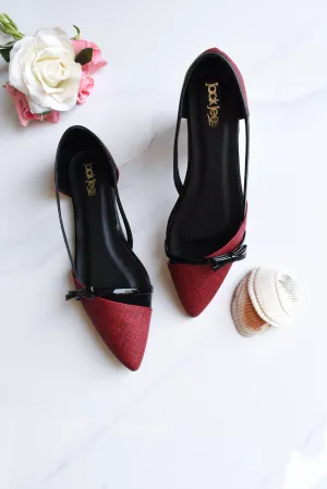 Jack Jees Denim Bow Maroon