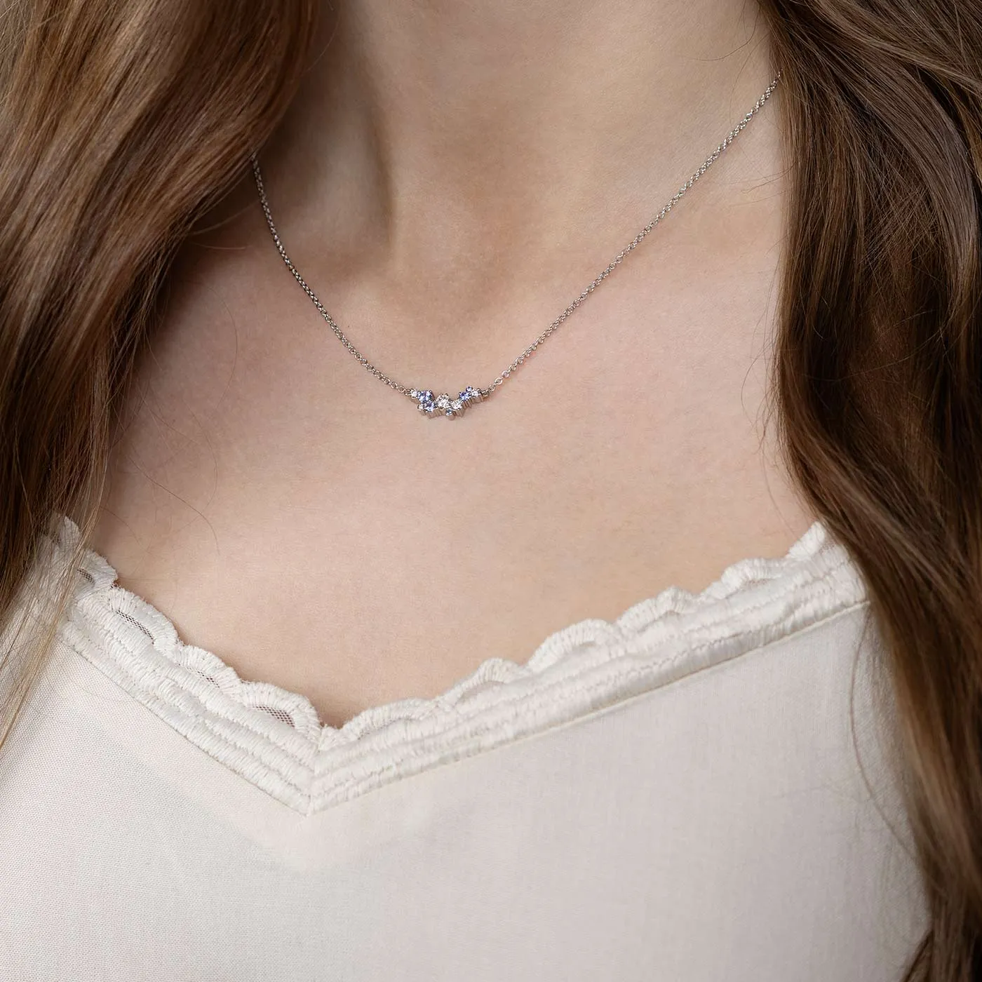 Keto Meadow necklace - Spring Blue Crown