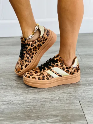 Leopard/Gold Look At Me Now Sneakers