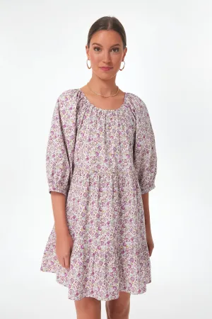 Lilac Floral Huckleberry Mini Dress