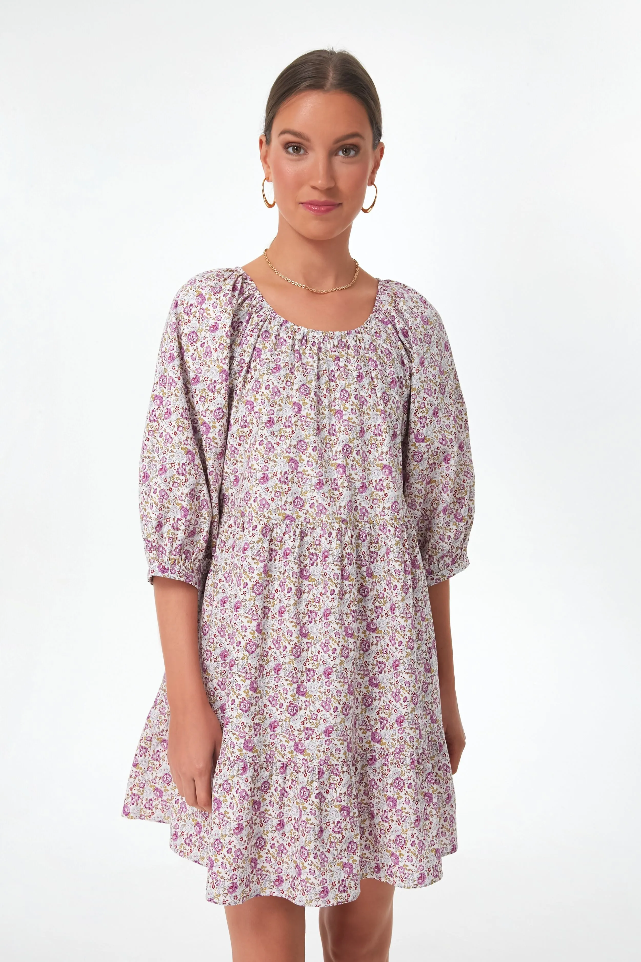 Lilac Floral Huckleberry Mini Dress