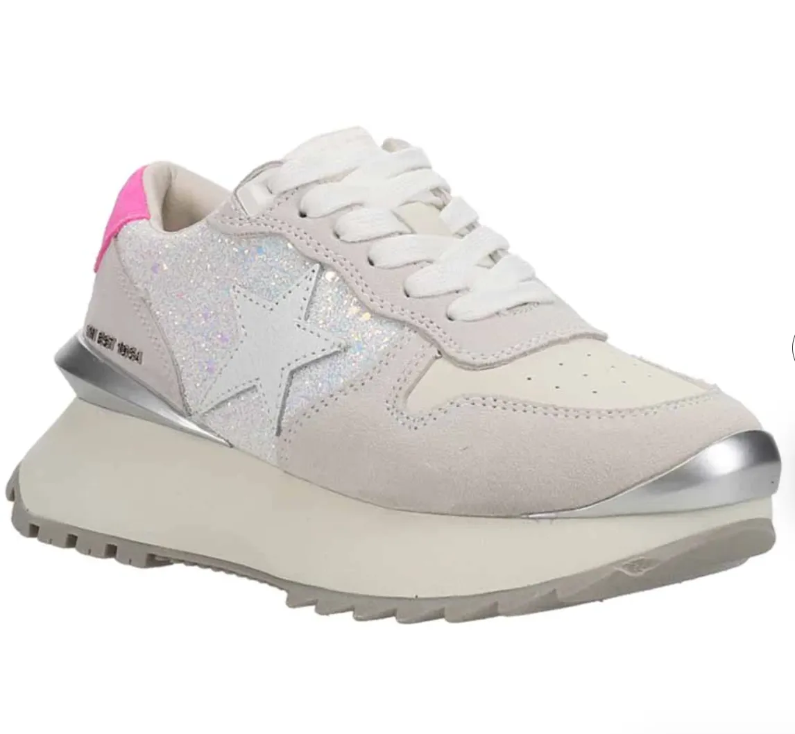Major 29 Vintage Havanas Sneaker in Clear Glitter Multi
