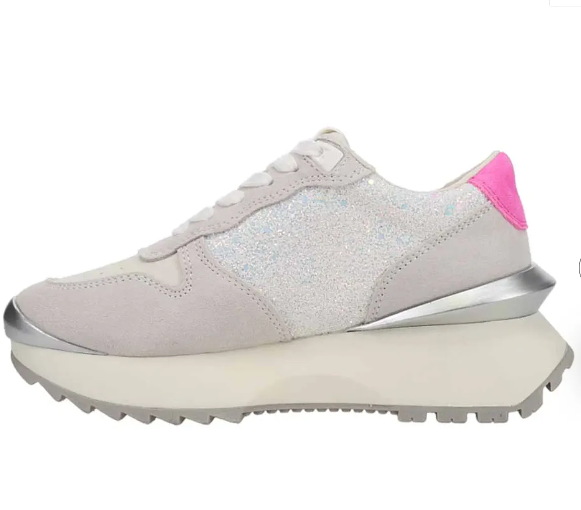 Major 29 Vintage Havanas Sneaker in Clear Glitter Multi