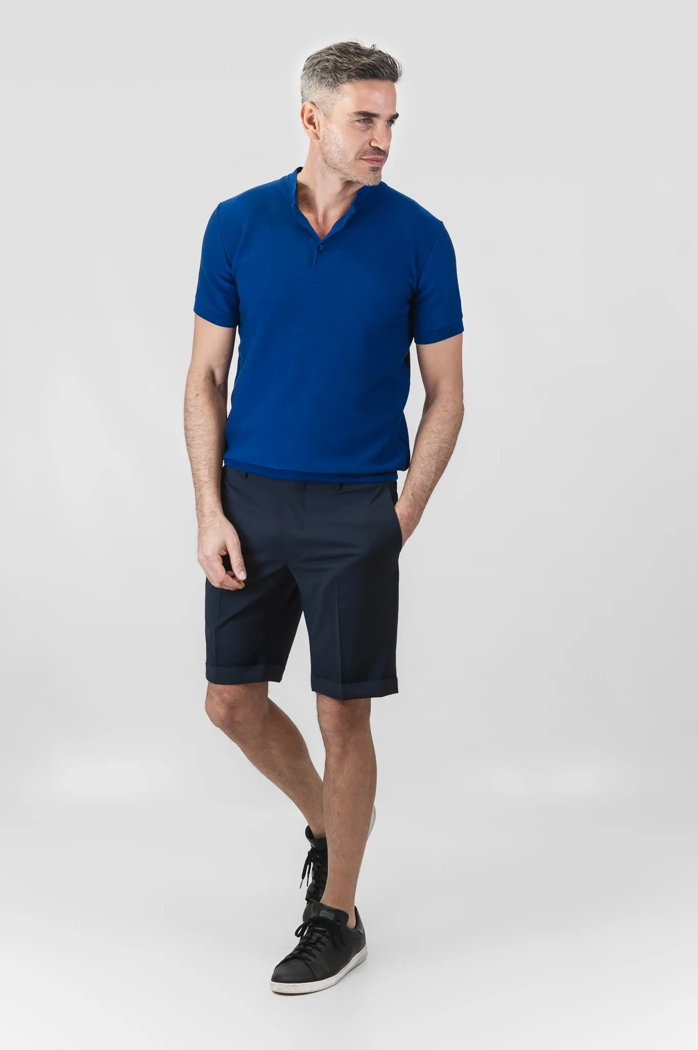 Maté Polo Tricot Compact Cotton (lake blue)