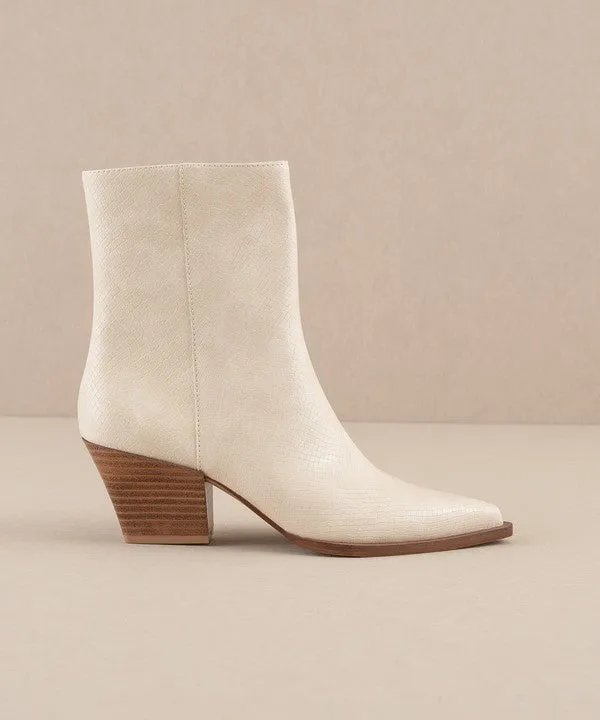 NEW!! "Miley" Alligator Print Boots in White
