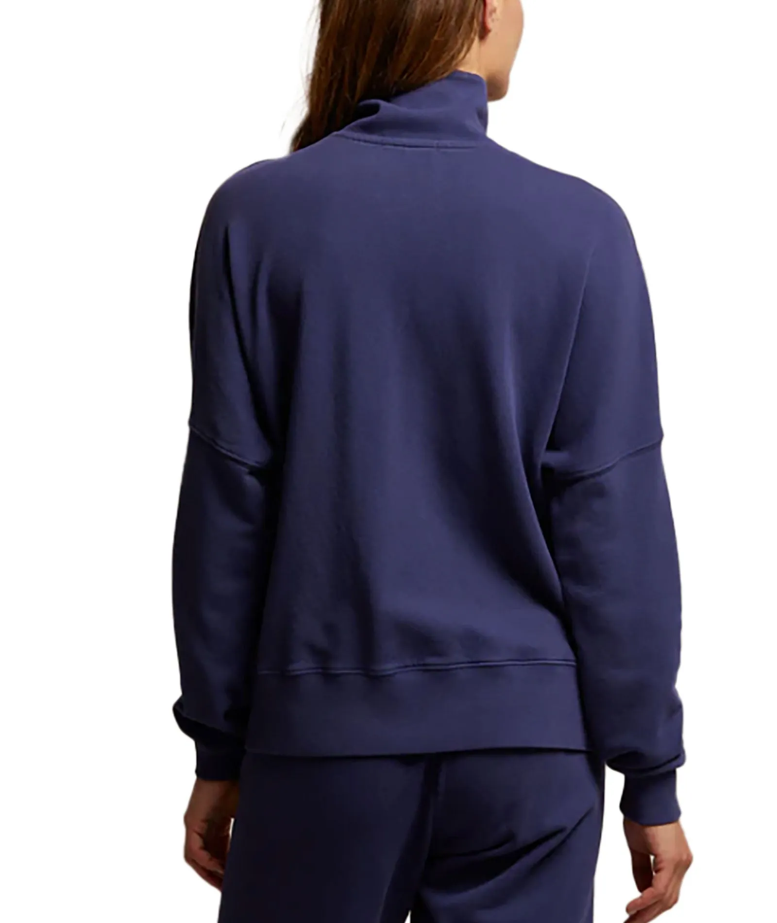 Perfect White Tee Women Maren French Terry Half Zip
