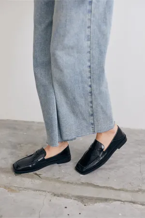 Perth Penny Loafers in Glazed Black