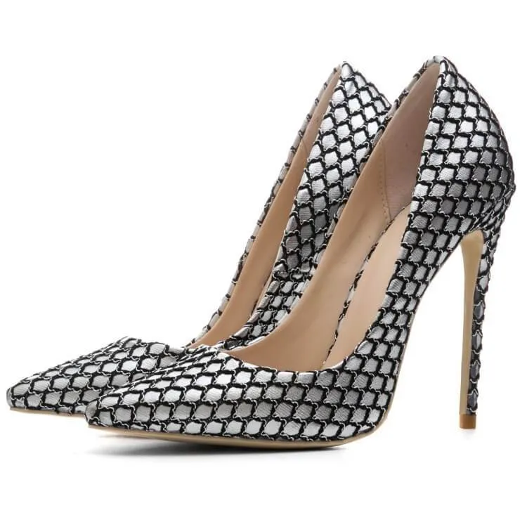 Point Toe Ankle Sexy Close Toe Stiletto Heel Pumps