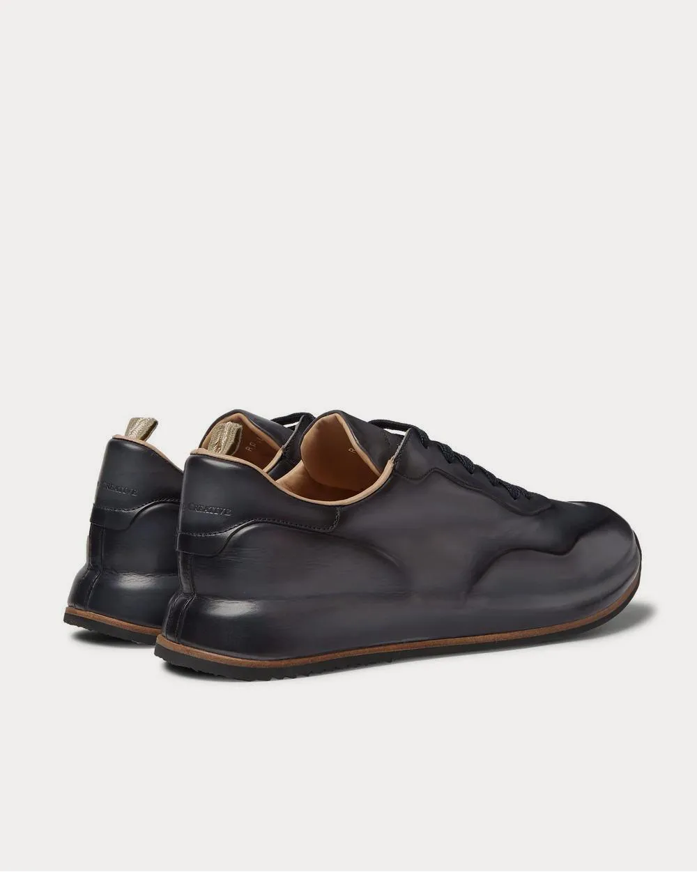 Race Lux Leather  Navy low top sneakers