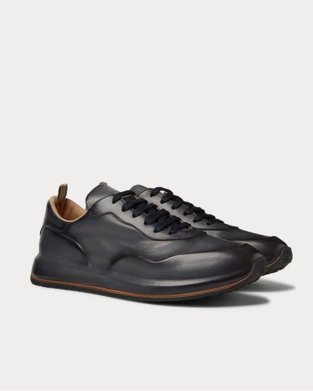 Race Lux Leather  Navy low top sneakers