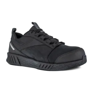 Reebok Fusion Formidable Athletic Composite Toe Work Shoe RB4300 - Black Leather - Men