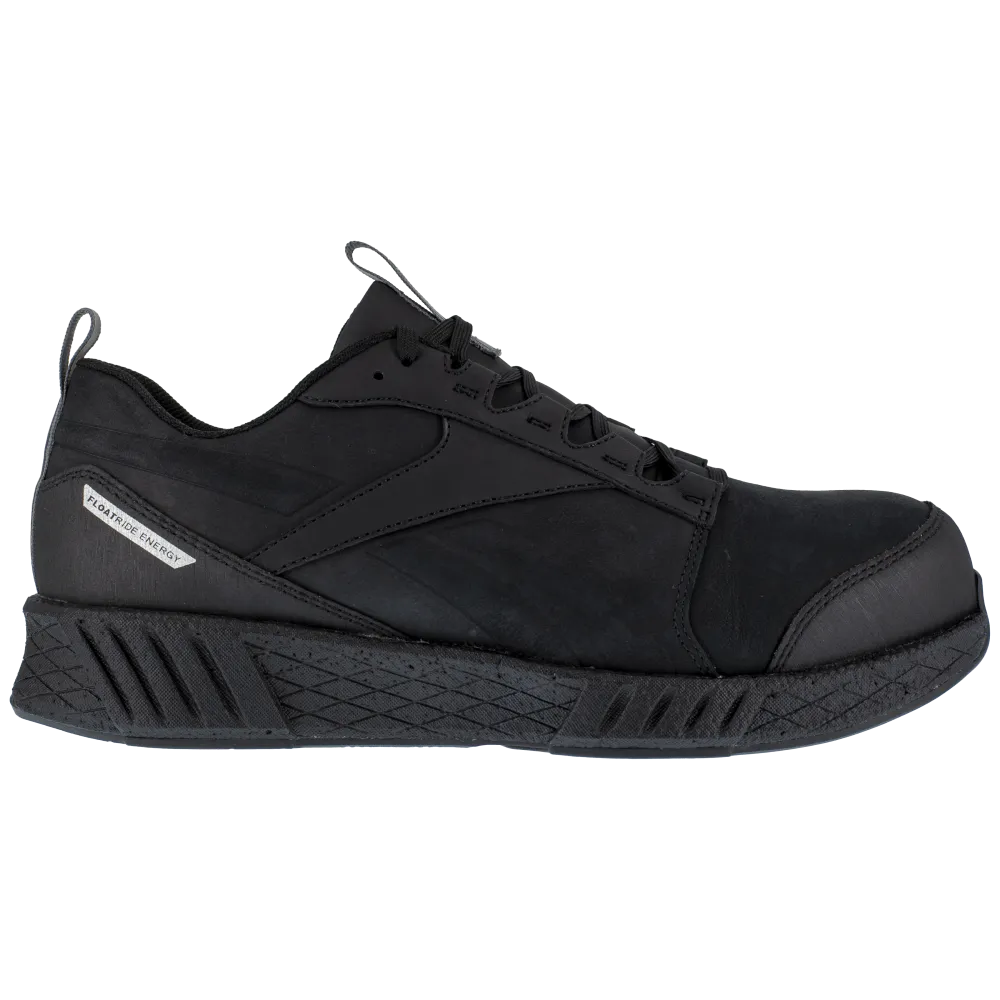 Reebok Fusion Formidable Athletic Composite Toe Work Shoe RB4300 - Black Leather - Men