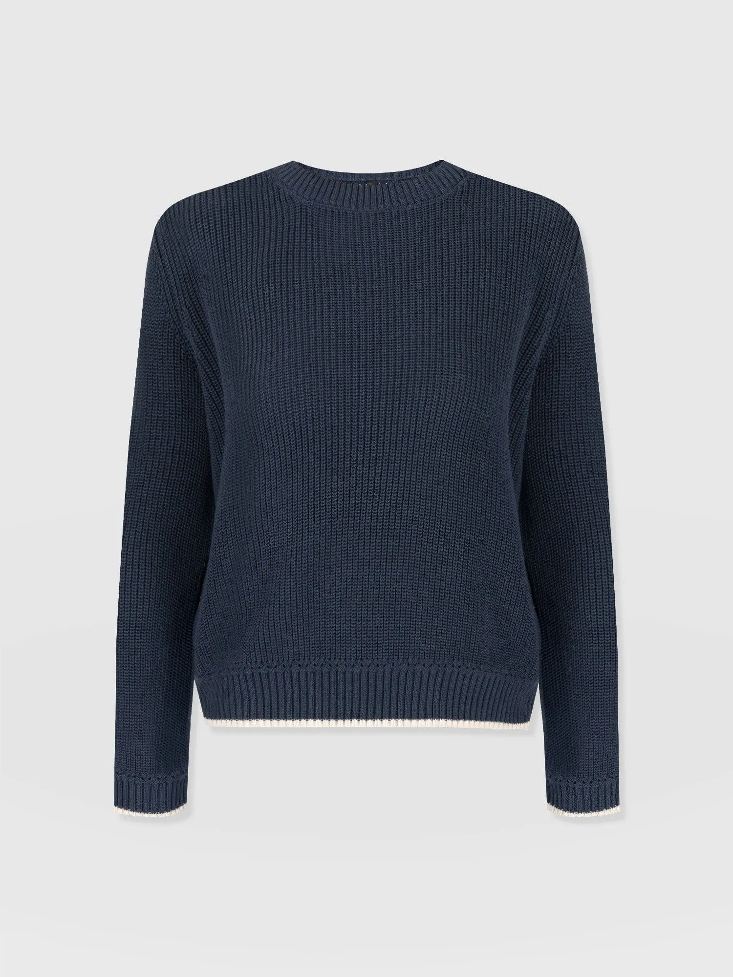 Remy Crop Jumper - Navy