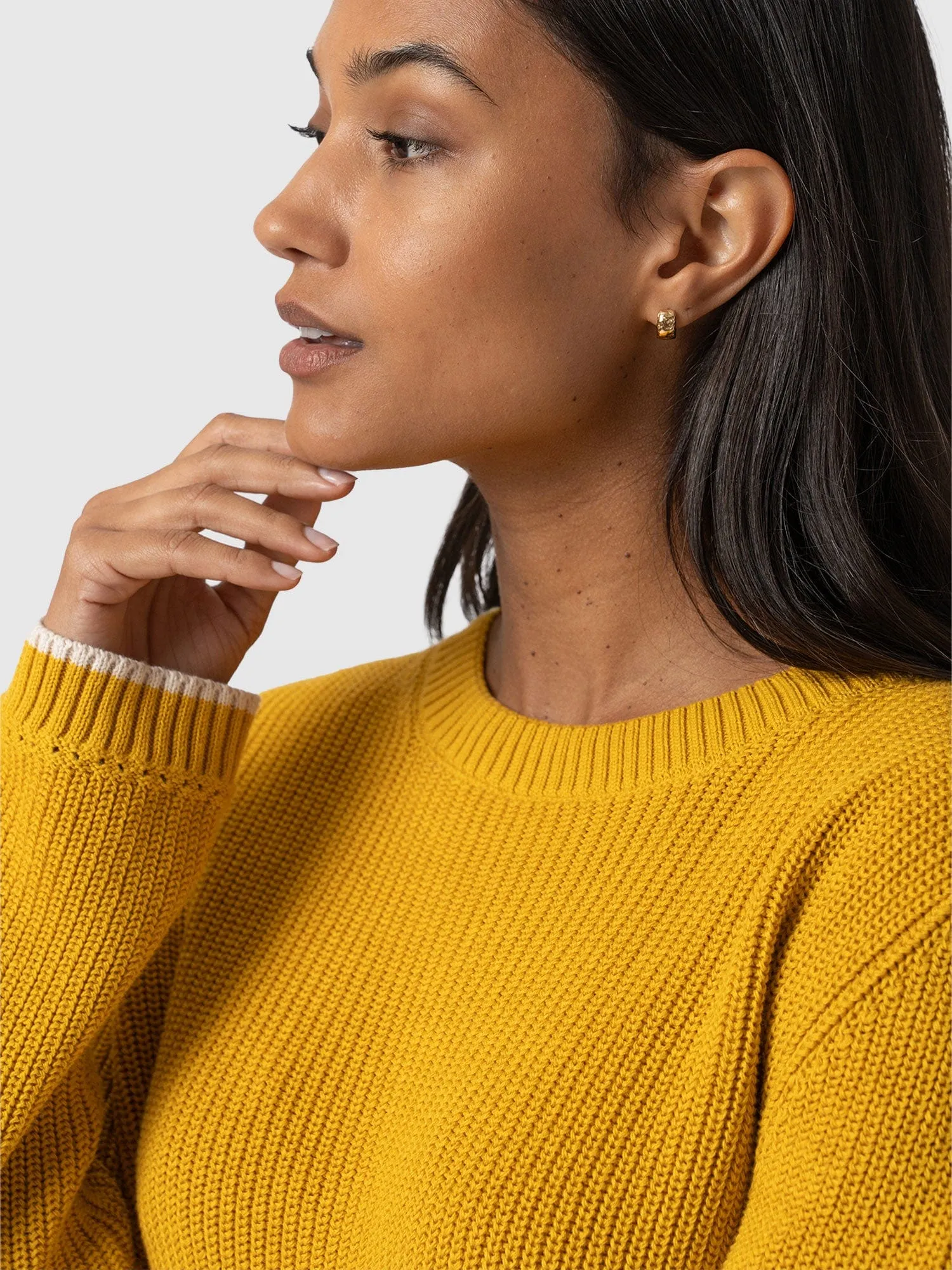 Remy Crop Jumper - Yellow